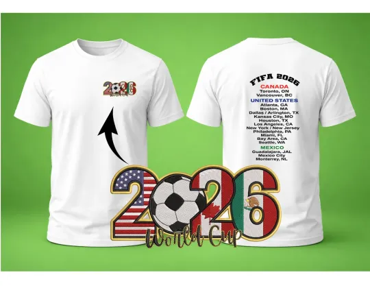 FIFA World Cup 2026 Unisex T-Shirt, Soccer Fan Shirt
