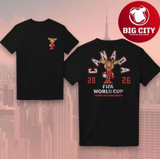 Discover Fifa World Cup 2026 Canada Mascot Two Sided T-Shirt