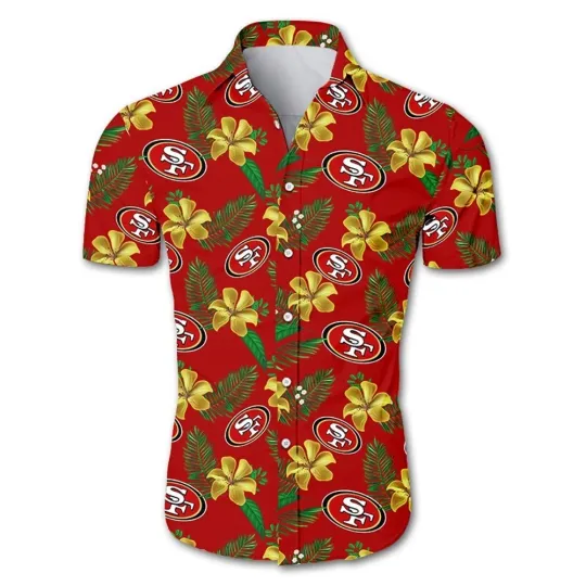 Discover Personalized San Francisco Football 49erss Team Hawaiian Shirt Short Sleeve