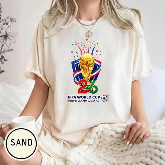 Discover FIFA World Cup 2026 T-Shirt, USA Canada Mexico Soccer Shirt, World Cup 26 Football Fan Tee, Unisex Graphic Sports T Shirt, Soccer Lover Gift