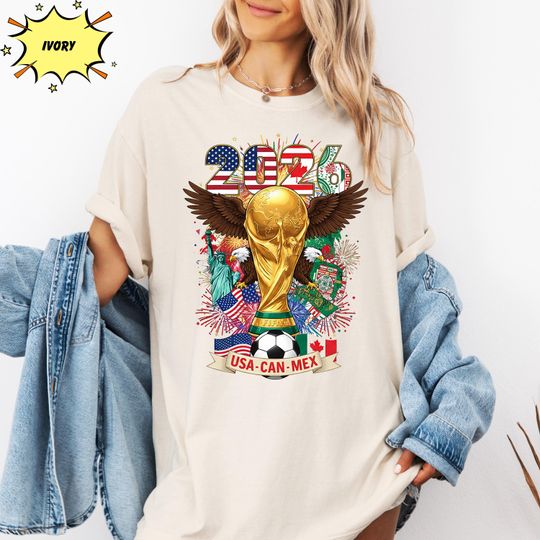 Discover Comfort Colors World Cup 2026 Shirt Soccer Fan USA Canada Mexico Vacation Game Day