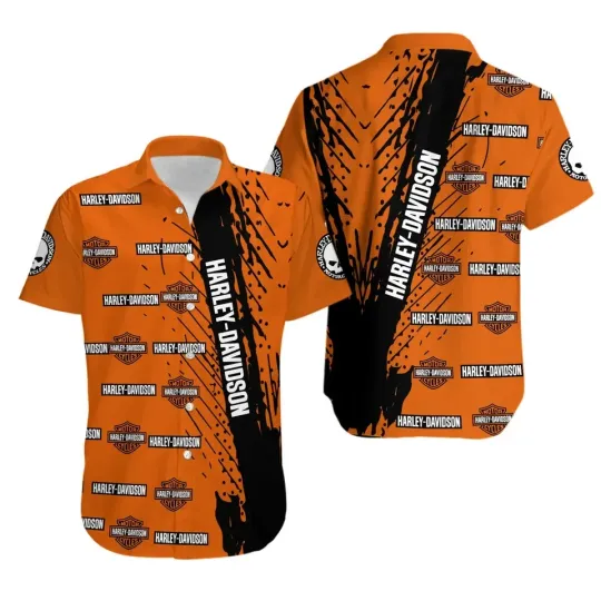 Discover Harley Motor Racing Davidson Casual Button Down Shirt