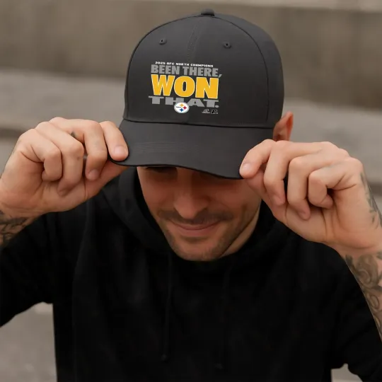 Discover Pittsburgh Steeler AFC North Champions Baseball Cap