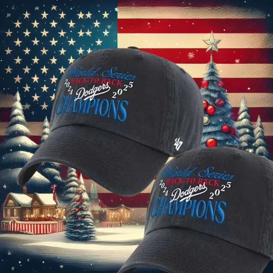 Los Angeles Dodgers 2025 World Series Back-to-Back Champions Cap