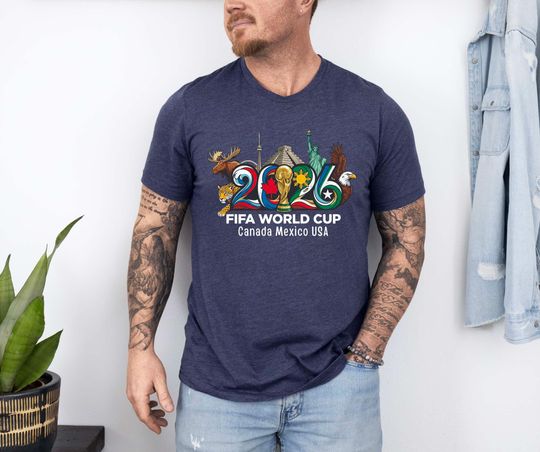Discover World Cup 2026 Shirt, Family Matching T-shirt, Canada Mexico USA Tee, Football Fan Gift