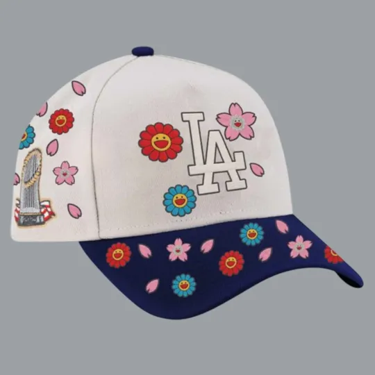 LA Dodgers City x Murakami Baseball Cap 2025 World Series Champions