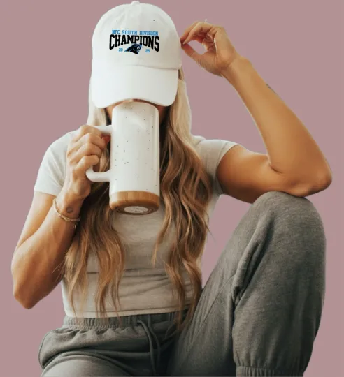 Discover Carolina Panthers 2025 NFC South Champions Baseball Cap