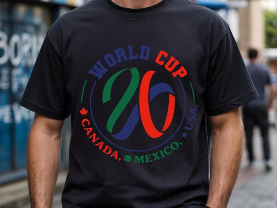 Discover World Cup 2026 T-Shirt, Soccer FIFA Tee, United States Canada Mexico, Copa Mundial de la FIFA 2026