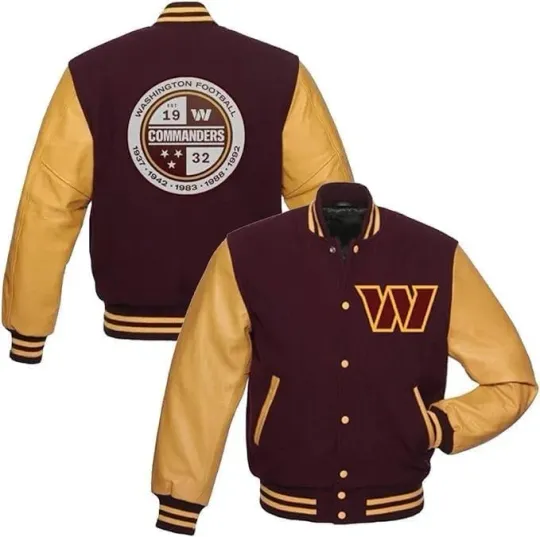 Washington Commanders Football Varsity Jacket