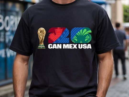 Discover World Cup 2026 T-Shirt, Soccer FIFA Tee, United States Canada Mexico, Copa Mundial de la FIFA 2026