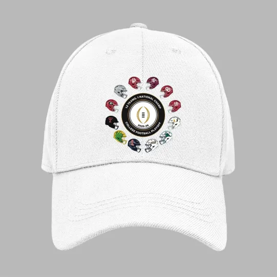 Discover College Football Playoff 2025-2026 12 Teams 1 National Champions Baseball Cap
