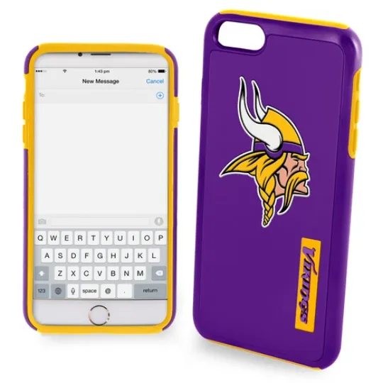 football Minnesota Vikings Dual Hybrid Case for iPhone 8+, 7+, 6+, 6S+ (5.5")