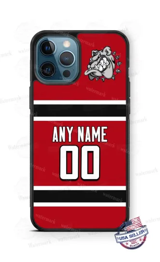 Discover Personalized Bulldog College High School Jersey Phone Case for iPhone Game Day
