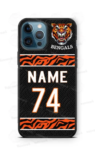 Customized Bengals Sports Jersey Personalized Phone Case for iPhone Samsung Gift