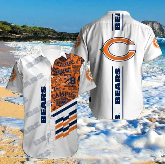 Chicago Bears Campus Spirit Hawaiian, Gift For Fans, Gift For Friends