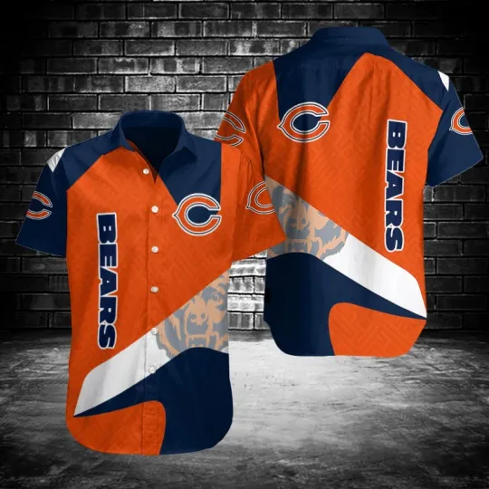 Discover Chicago Bears Bold Streak Hawaiian, Gift For Fans, Gift For Friends