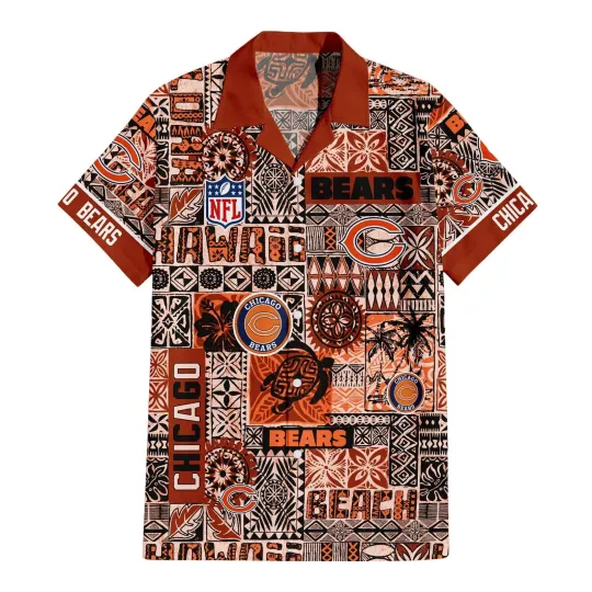 Discover Chicago Bears Tribal Spirit Hawaiian, Gift For Fans, Gift For Friends