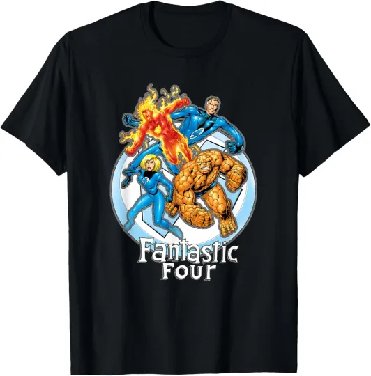 Discover Marvel Fantastic Four Hero Poses Group Poster T-Shirt
