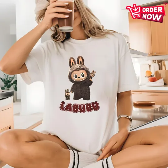 Discover Labub.u T-Shirt, Cute Cartoon Dolls Shirt, Kawaii Labub.u Characters T-Shirt