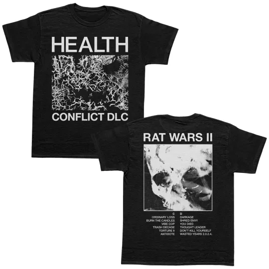 Discover HEALTH Rock Band CONFLICT DLC Rat Wars II 2025 T-shirt Unisex Allsize