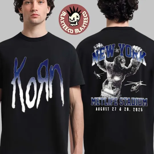 Korn Live in New York City 2025 Venue T-Shirt at Metlife Stadium