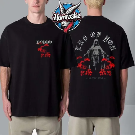 Discover Poppy End Of You Tour 2025 Unisex Double Sided T-Shirt