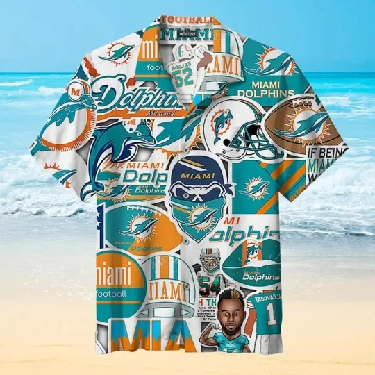 Miami Dolphins Oceanic Spirit Hawaiian Shirt Gift For Friends