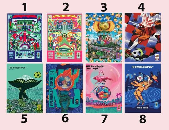 Discover FIFA World Cup 2026 Official Host Cities Art Poster Collection