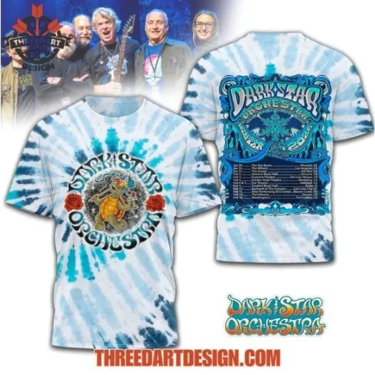 Discover Dark Star Orchestra Winter Tour 2026 All Over Print 3D T-shirt Gift For Fan