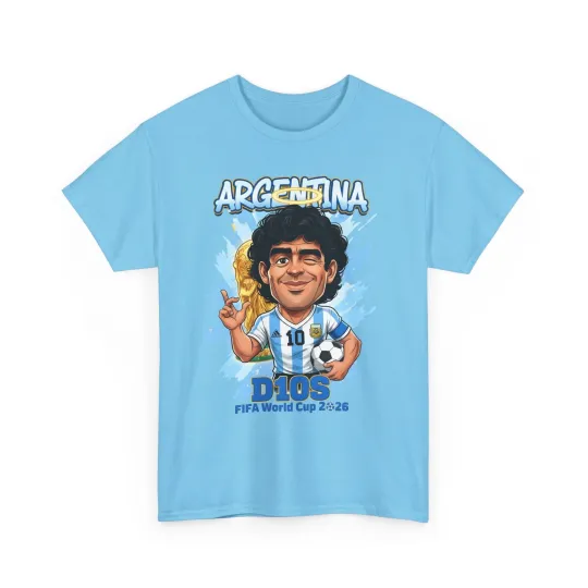 Discover Argentina T-Shirt – FI.FA World Cup 2026 Maradona D10S Fan Tee