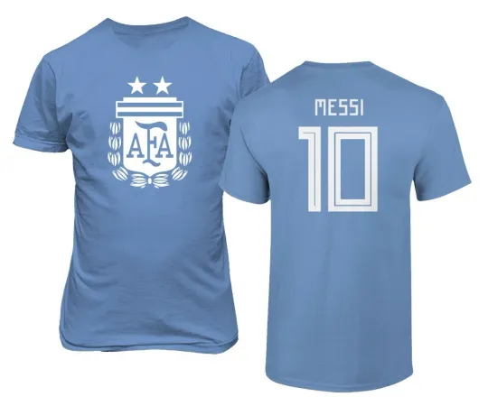 Argentina 2019 Soccer #10 Lionel MESSI Copa America Men's T-shirt