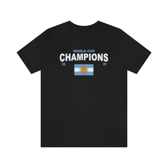 Discover Argentina World Cup Champions 2026 Tshirt BLACK Shirt