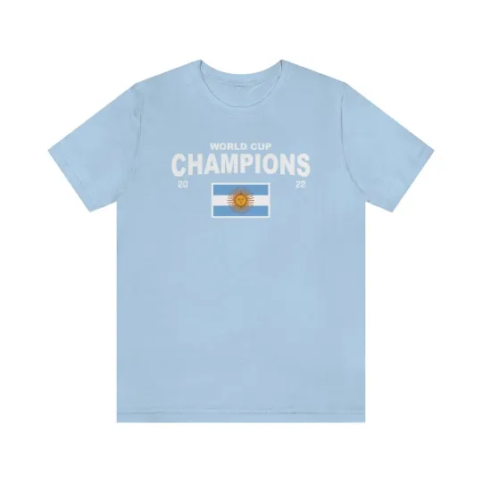 Discover Argentina Champions World Cup 2026 Tshirt Blue
