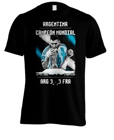 Discover MESSI - FI.FA WORLD CUP QATAR 2022 - ARGENTINA CHAMPION - T-SHIRT