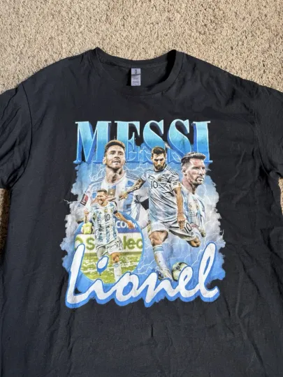 Discover Lionel Messi T-shirt Argentina Football Soccer World Cup Collage