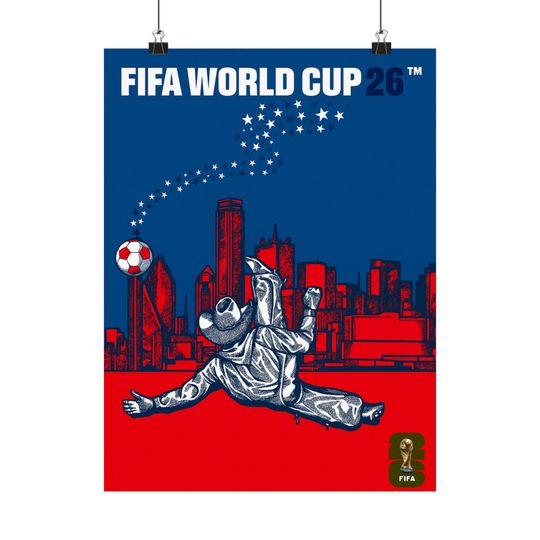 Discover FIFA World Cup 26 Matte Poster, Soccer Wall Art, Sports Decor, Football Fan Gift, Athletic Home Decoration