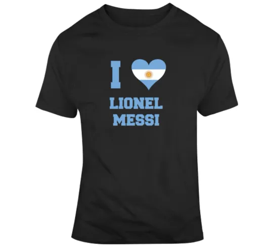 I Heart Lionel Messi Argentina World Cup 2026 Favorite Player T Shirt