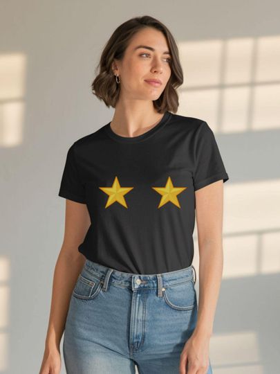 Discover Star Graphic T-Shirt, Retro Pixel Icon Design