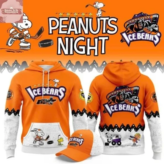 Discover Knoxville Ice Bears x Peanuts Night 2026 All Over Print 3D Hoodie