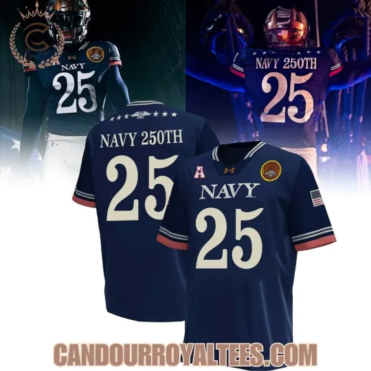 Discover Navy Midshipmen 250th Anniversary Football Jersey