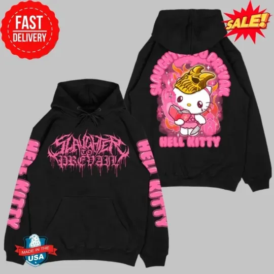 Slaughter To Prevail Hell Kitty Classic 3D Hoodie Gift for Fans