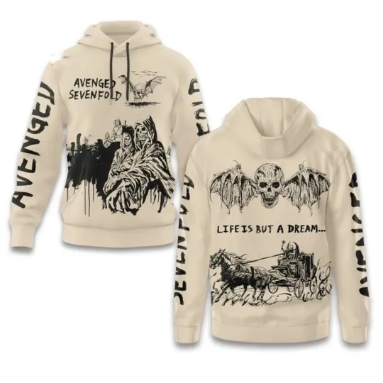 Discover Avenged Sevenfold Life Is But A Dream Hoodie Full Size S-5XL