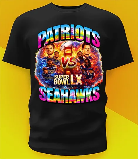 Discover Super Bowl 60 LIX V3 Shirt Seahawks Patriots