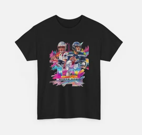 Super Bowl LX Seahawks VS Patriots Art Unisex T-Shirt