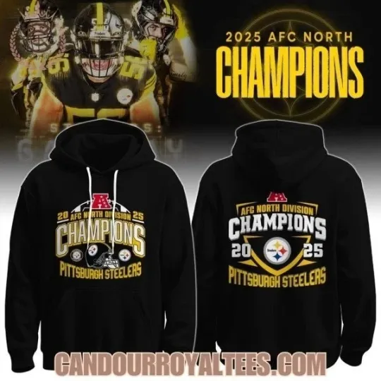 2025 A.F.C North Champions 1Pittsburgh Steeler Hoodie