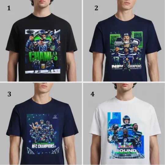 Discover Seattle 2025 Champions Super Bowl LX Bound T-Shirt