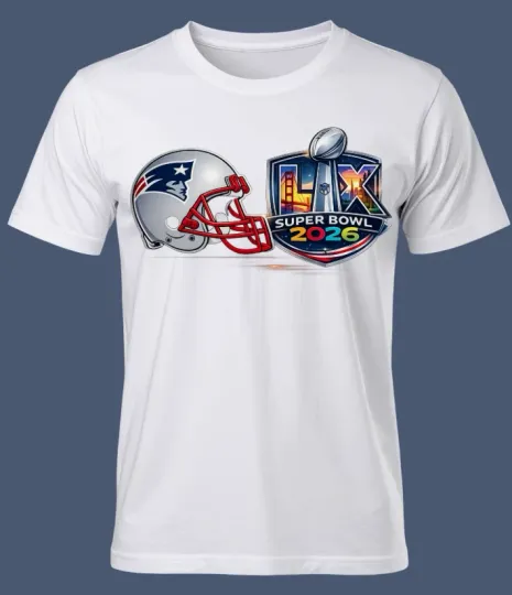 Discover football New England 2026 SUPER BOWL T-SHIRT