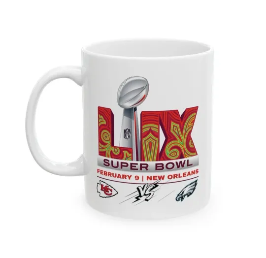 Super Bowl LIX Eagles vs Chiefs Mug