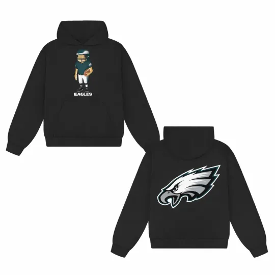 Discover B.a.d Bunny Eagles Football Team Hoodie for Fan