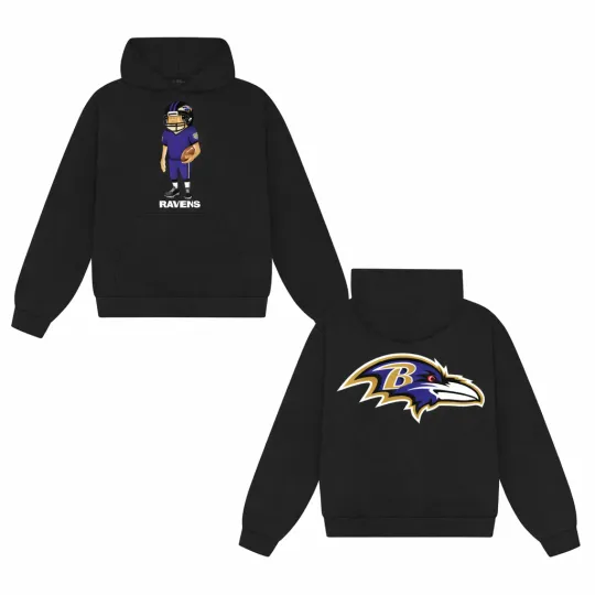 Discover B.a.d Bunny Ravens Football Team Hoodie for Fan